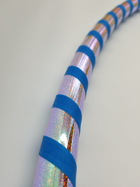 Glitter & Blue Gaffer Beginner Taped Hoop
