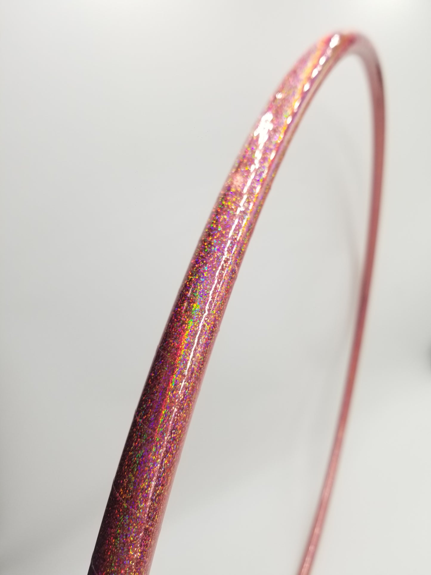 Pink Lily Holographic Glitter Hula Hoop Collapsible