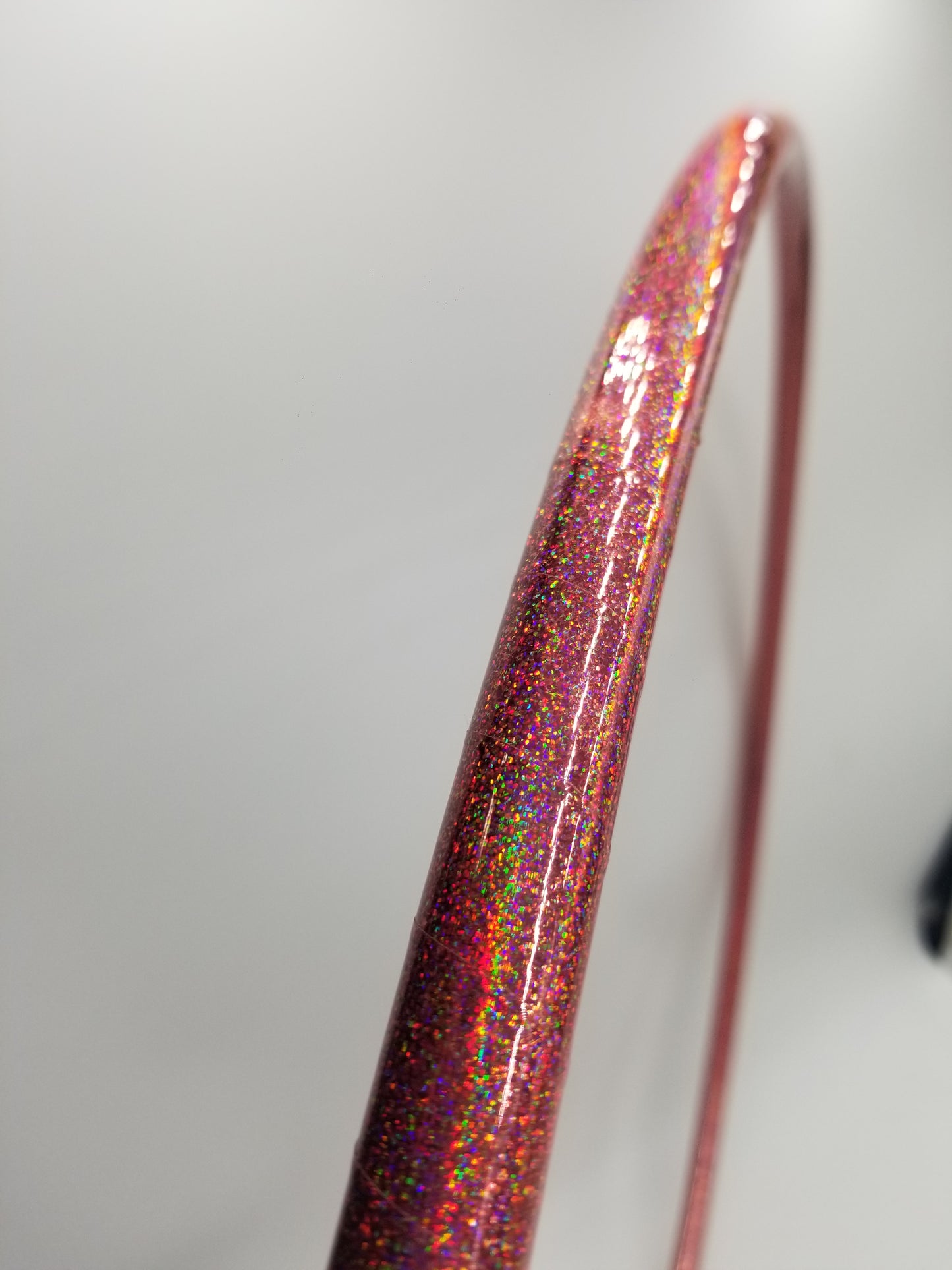 Pink Lily Holographic Glitter Hula Hoop Collapsible