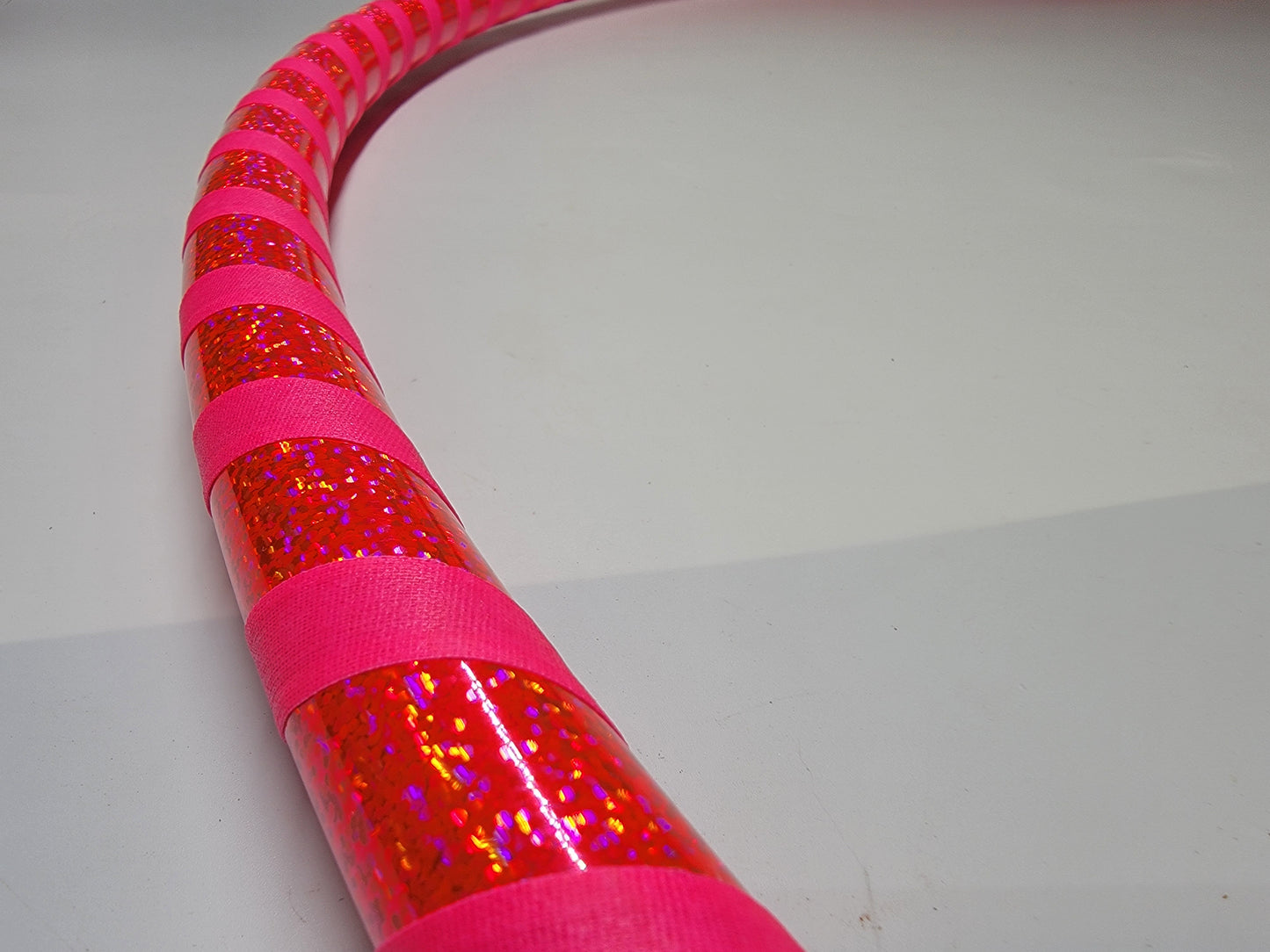 Pink Hibiscus Beginner Taped Hoop