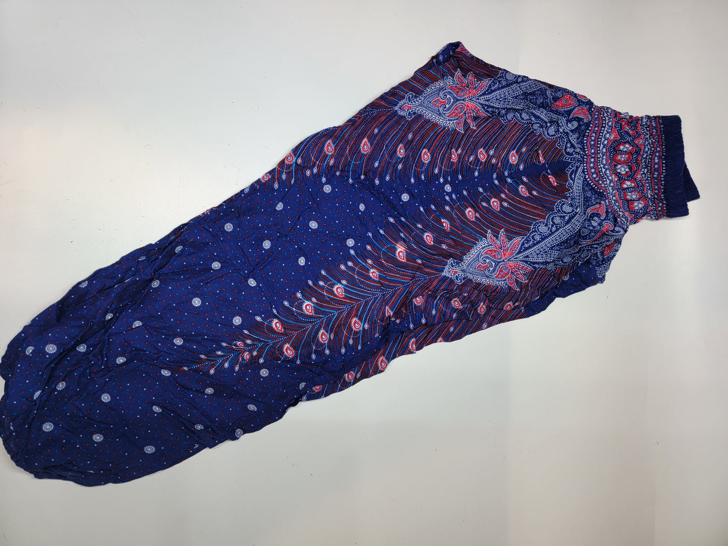 Dark Blue Peacock Harem pants