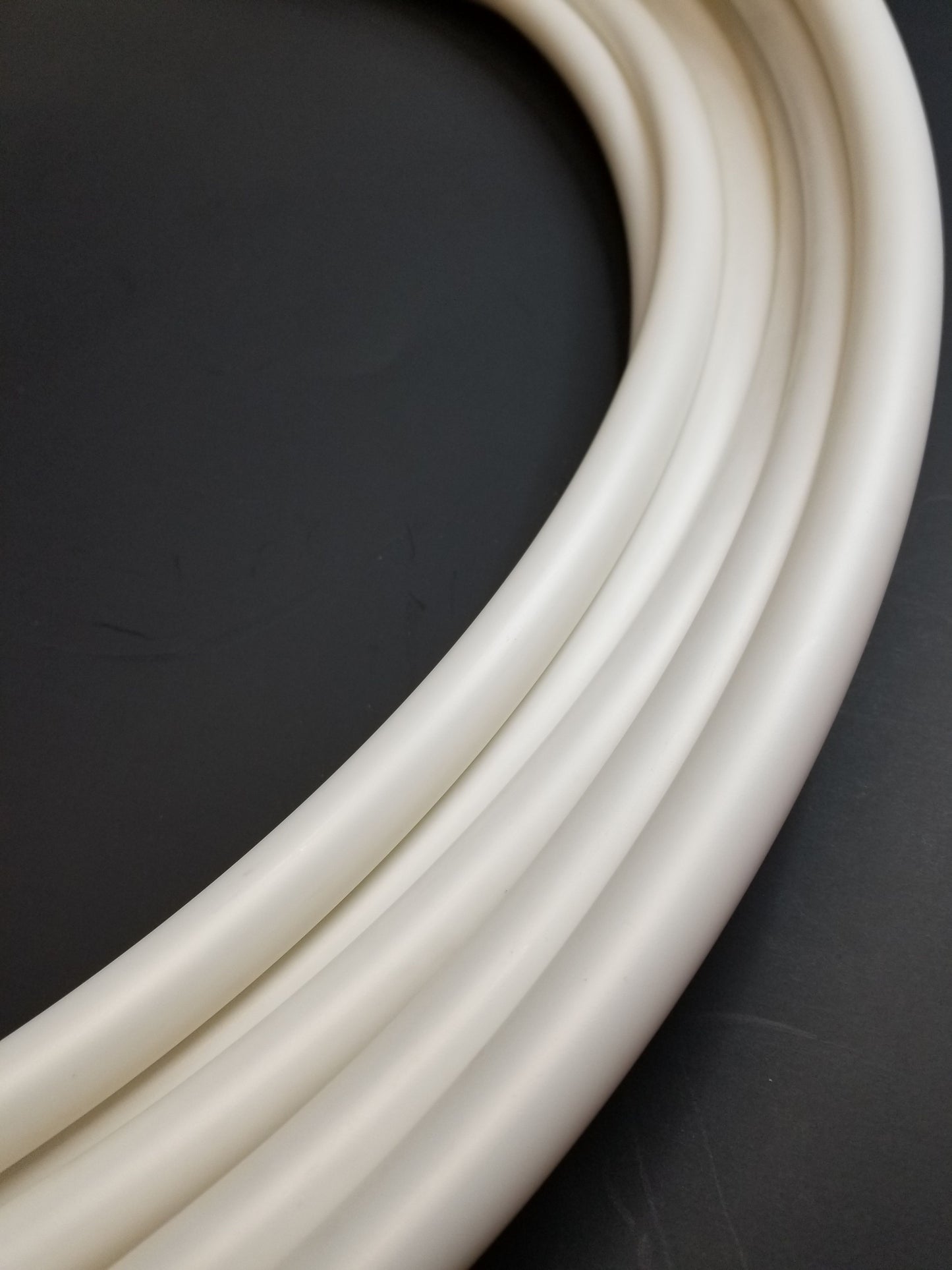 White Moonstone Polypro Bare Hoop 5/8