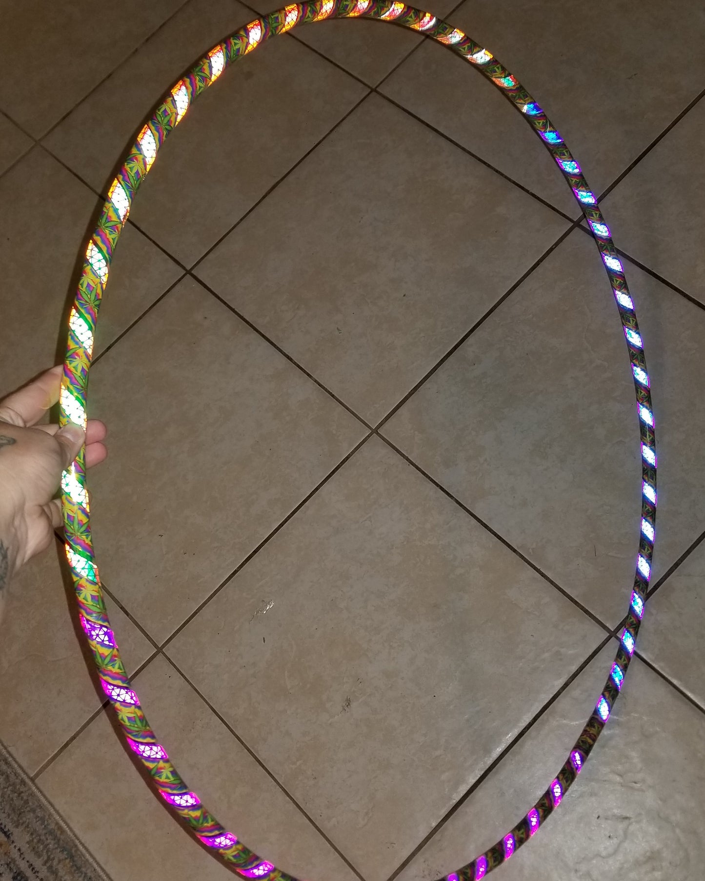 Delicious Trichromes Reflective Taped Hoop