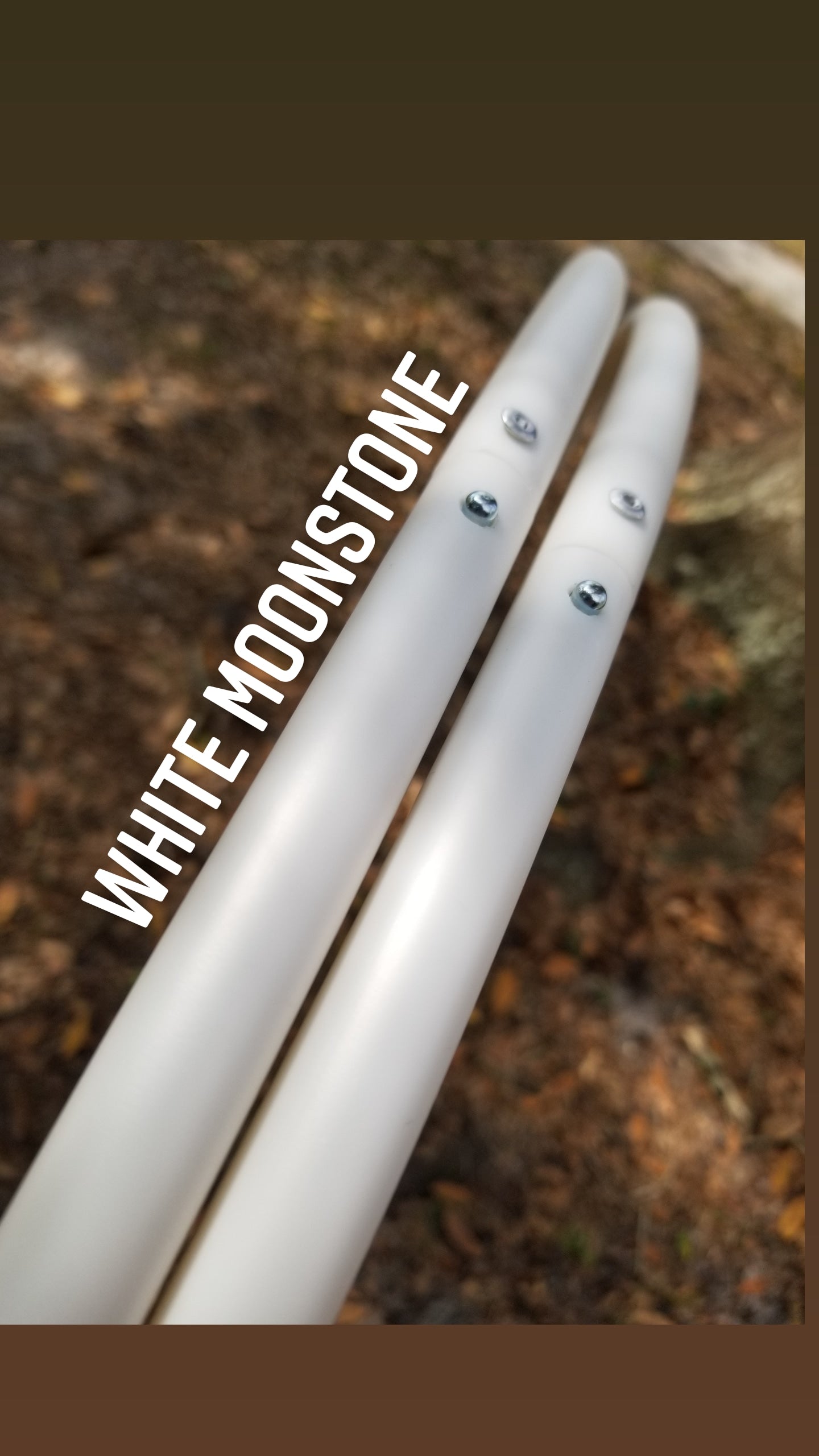 White Moonstone Polypro Bare Hoop 3/4