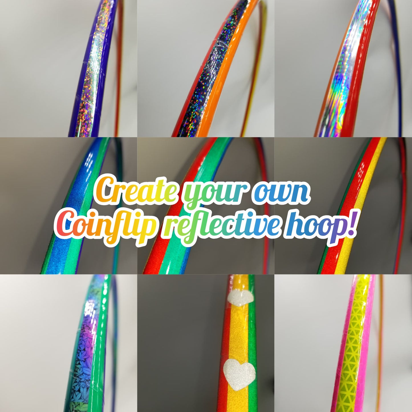 Create Your Own Reflective Taped Hoop