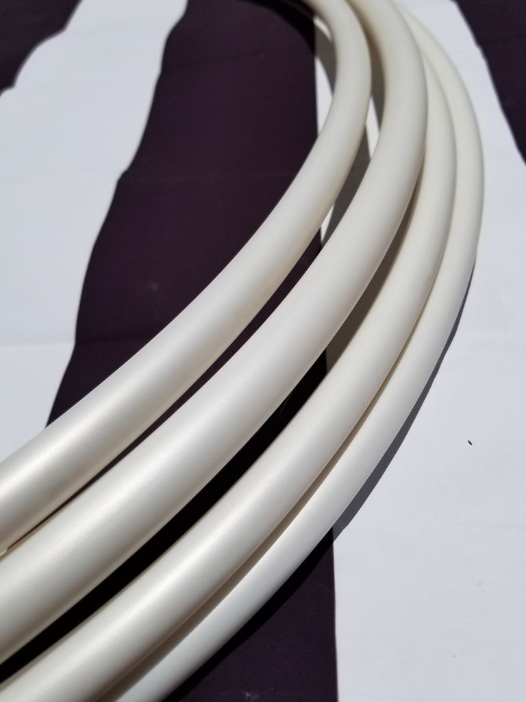 White Moonstone Polypro Bare Hoop 5/8