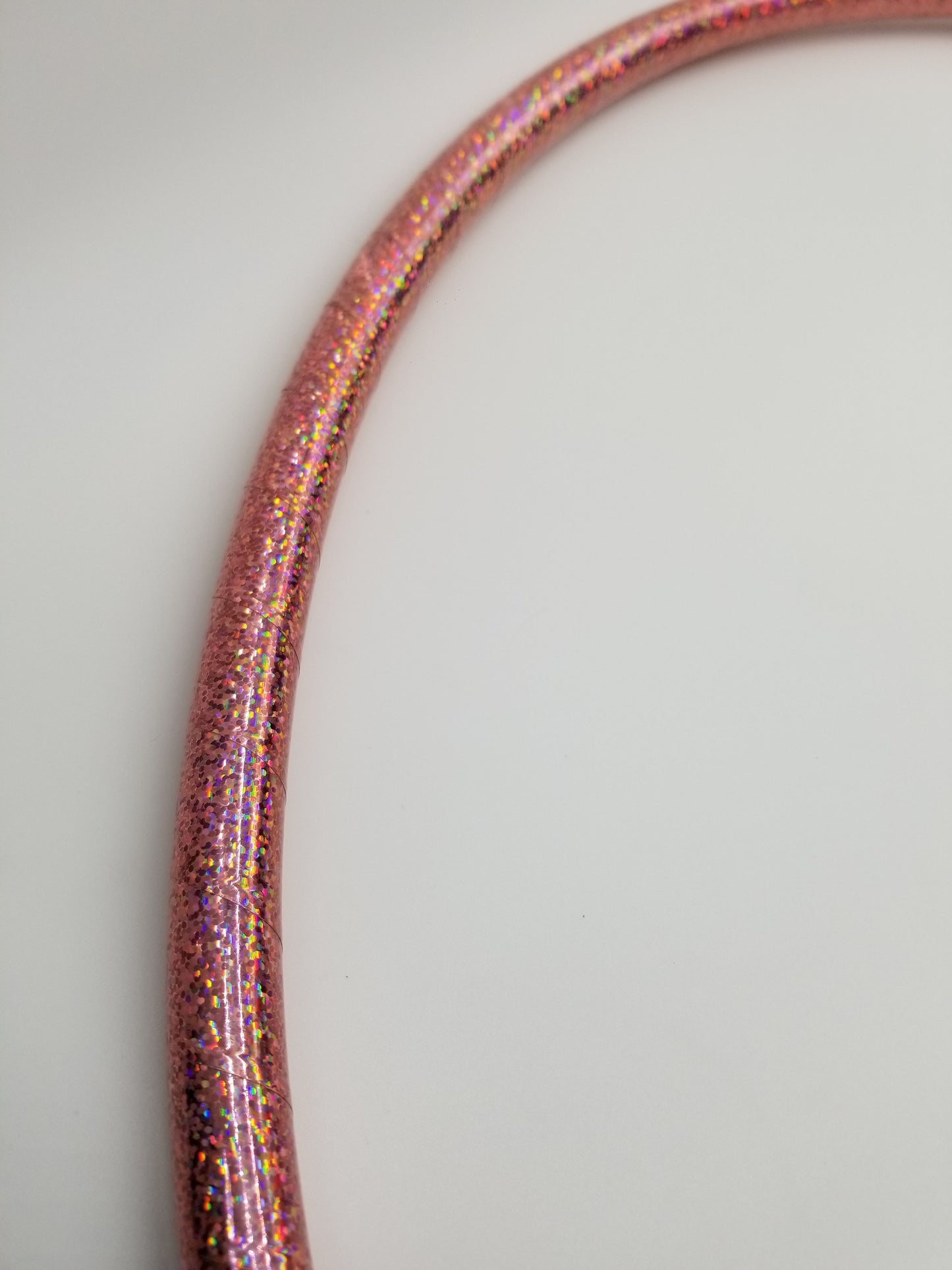 Rose Quartz Glitter Taped Hula Hoop