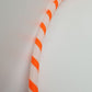 Orange Gaffer Spiral Budget Friendly Beginner Taped Hoop