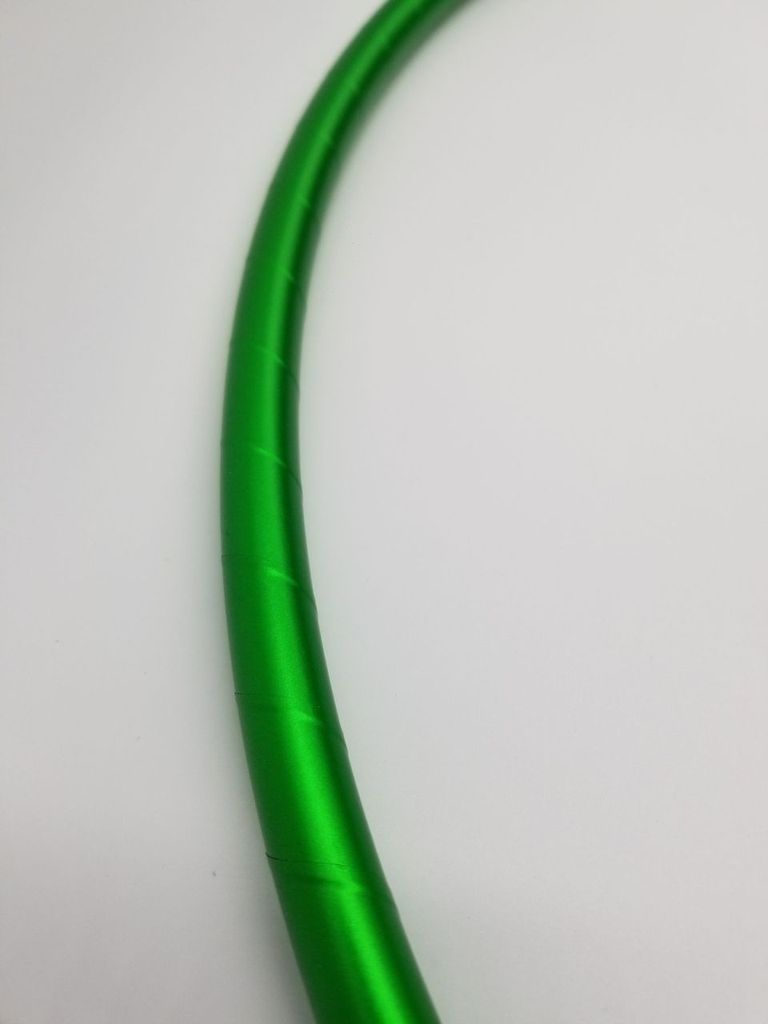 Green Satin Luster Taped Hula Hoop