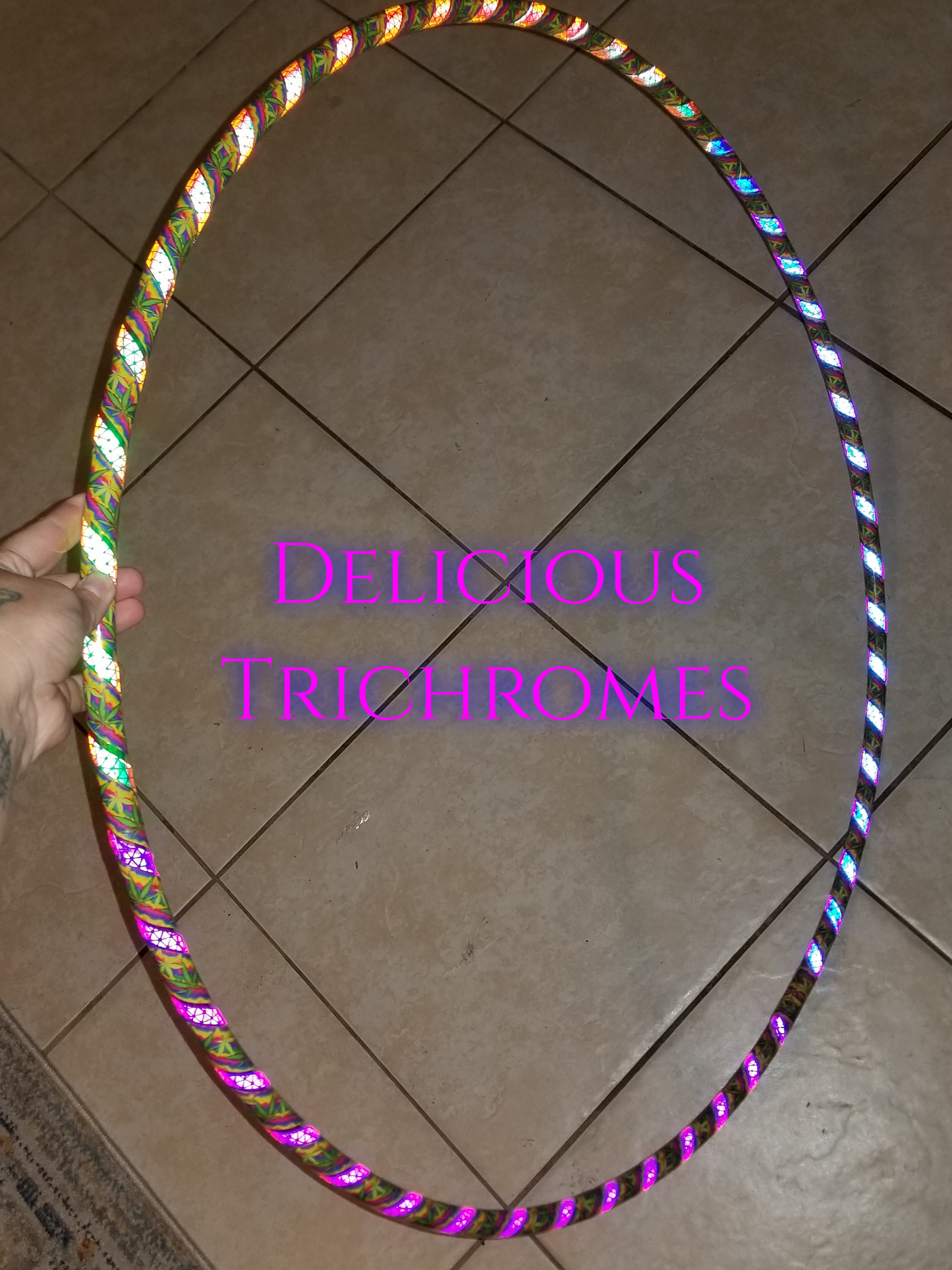Delicious Trichromes Reflective Taped Hoop