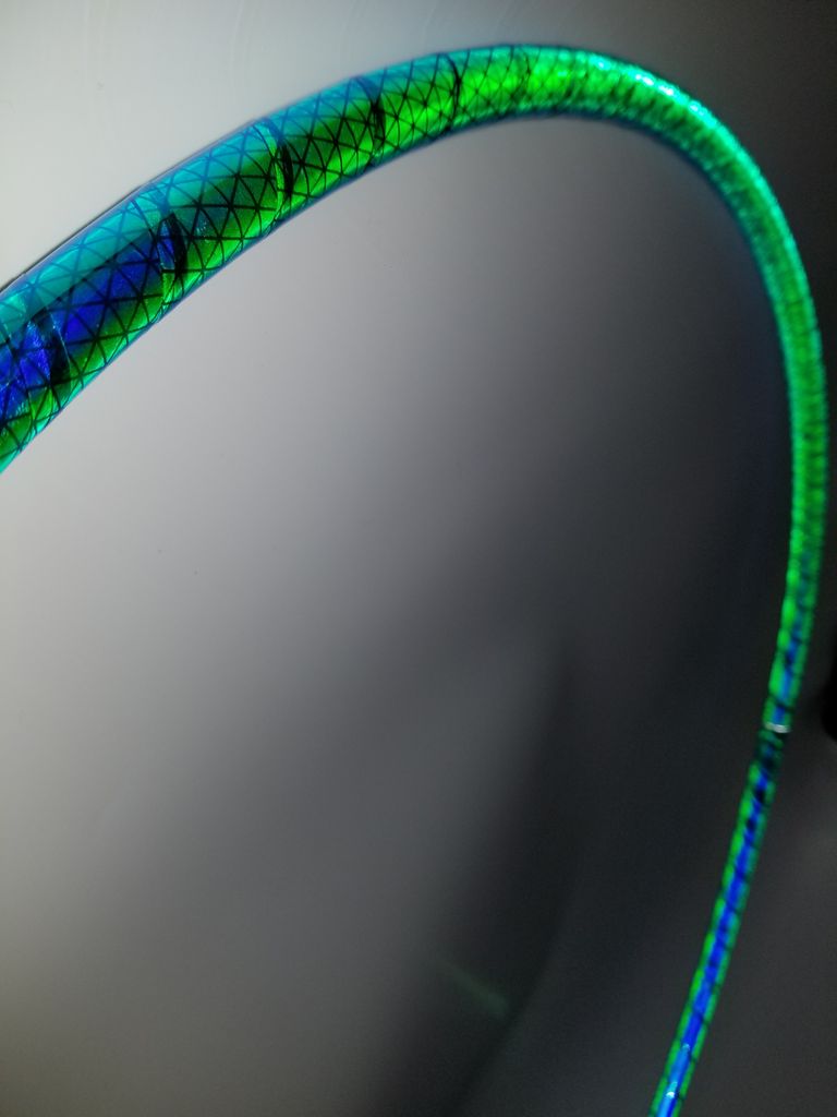 Tropical Fusion Reflective Color Morph Taped Hoop