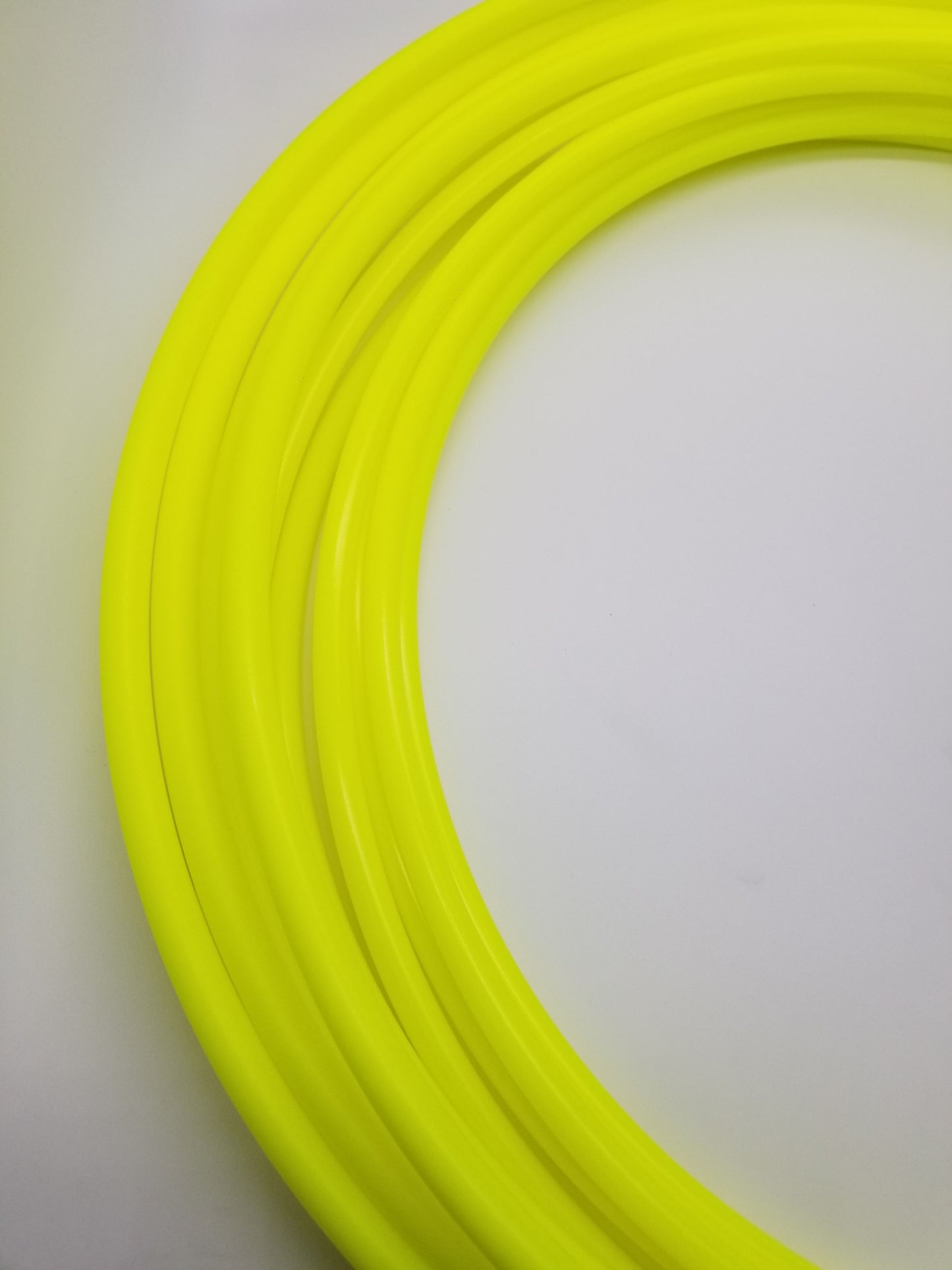 Sour Neon Sunshine- UV Yellow Polypro Bare Hoop 3/4