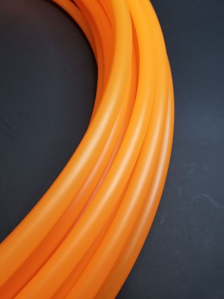 Creamsicle - UV Orange Polypro Bare Hoop 3/4