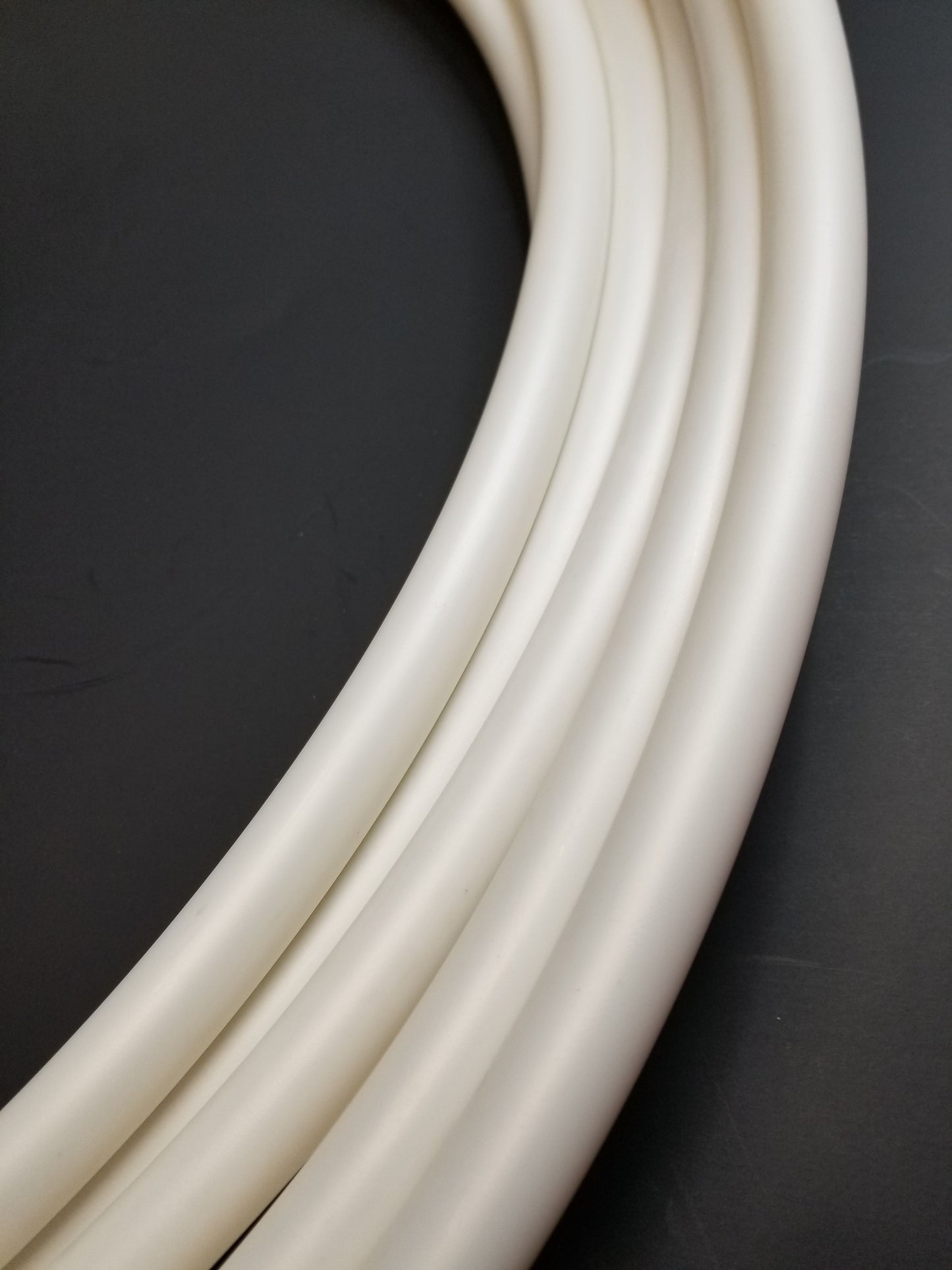 White Moonstone Polypro Bare Hoop 5/8